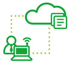 Cloud based accounting graphic